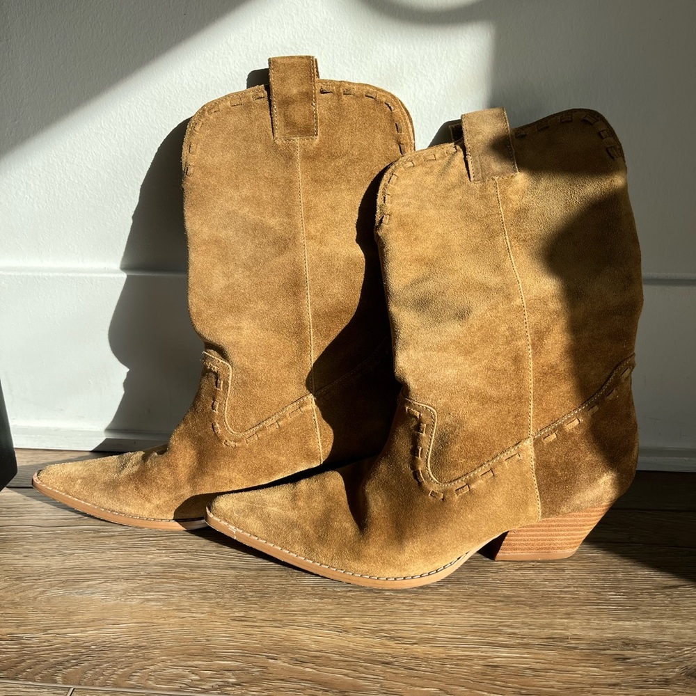 Michael Kors “Camel” Cowboy Boots